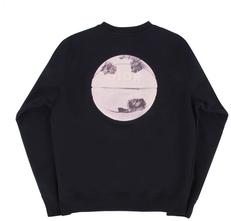 Dior Arsham Basketball Crewneck T Shirt Black
