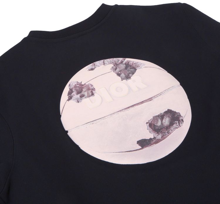 Dior Arsham Basketball Crewneck T Shirt Black