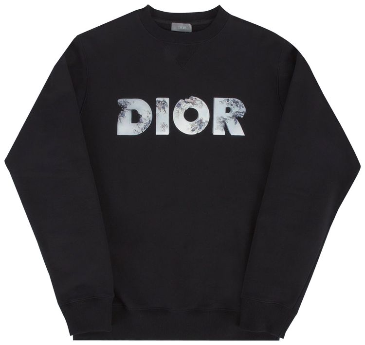 Dior Arsham Logo Crewneck T-Shirt 'Black'