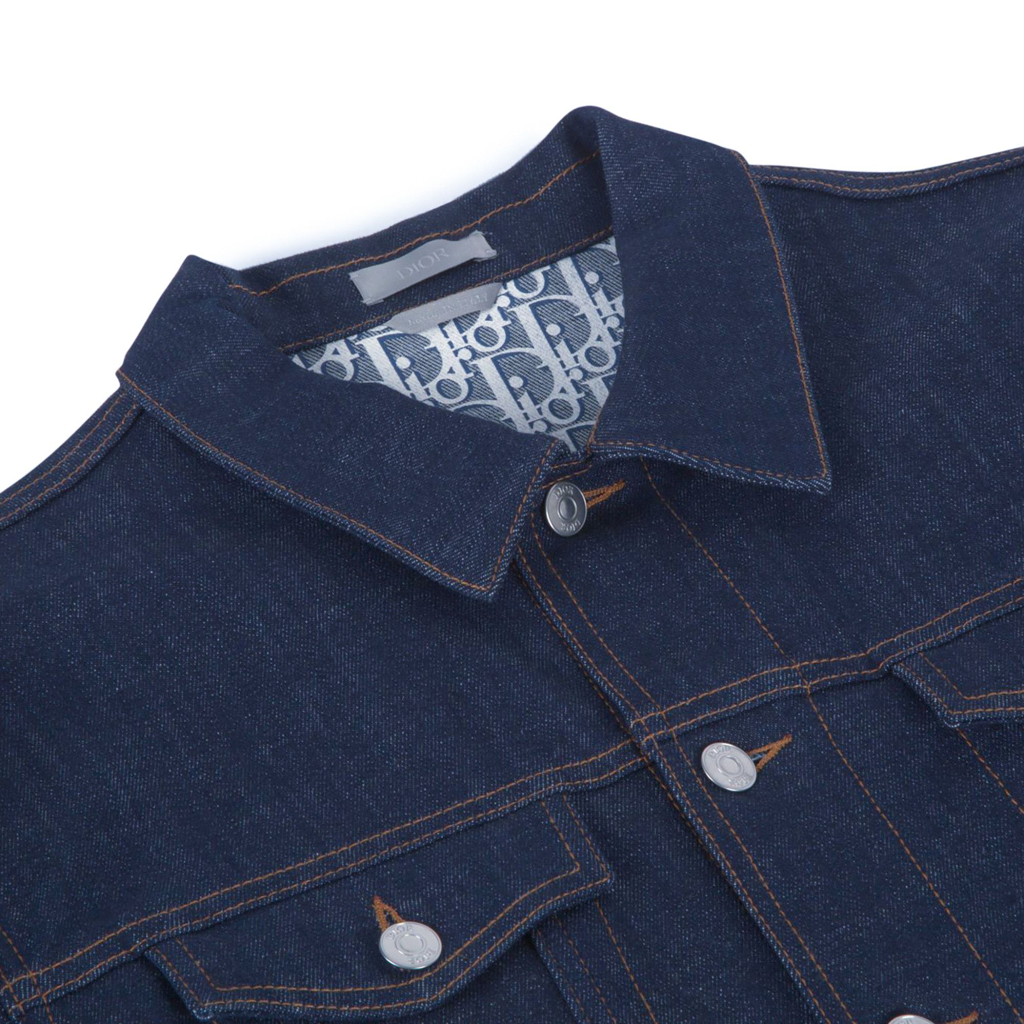 Buy Dior Denim Jacket Oblique Lining 'Blue' - 013D482B226X