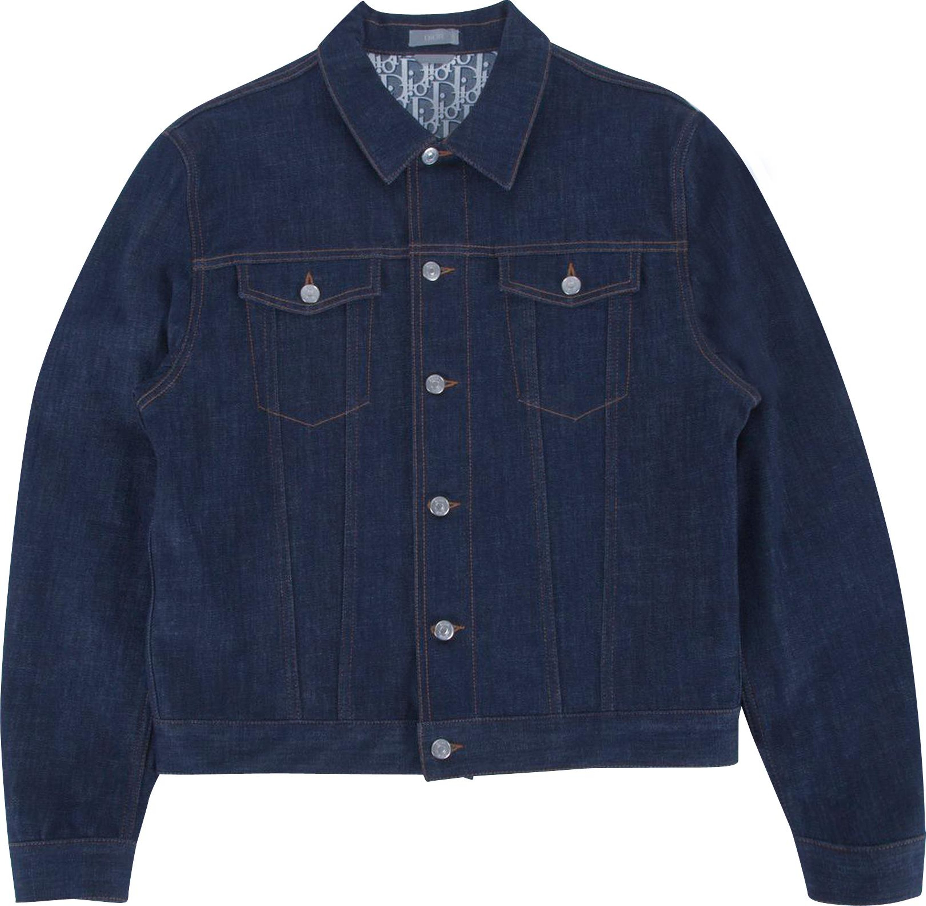 Buy Dior Denim Jacket Oblique Lining 'Blue' - 013D482B226X C580 | GOAT