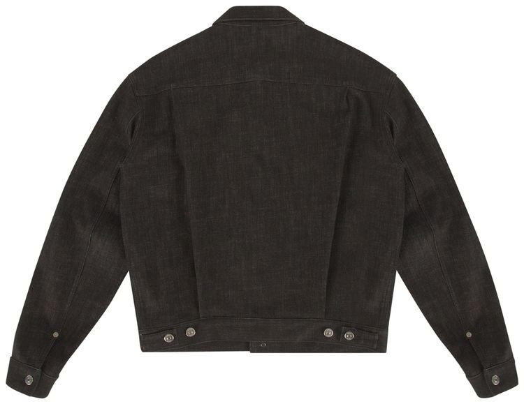 Dior Oblique Lined Denim Jacket Charcoal