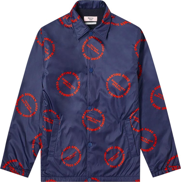 Martine Rose Coaches Jacket 'Red Print'