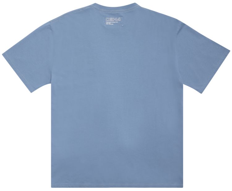 C2H4 Matrix Of Consciousness Printed T Shirt Blue