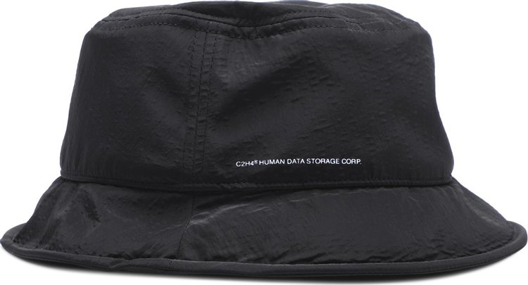 C2H4 Crooked Panelled Flexional Brim Bucket Hat 'Black'