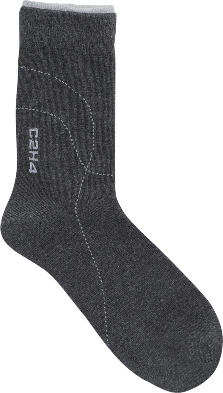 C2H4 Double Cuffs Socks 'Dark Gray'
