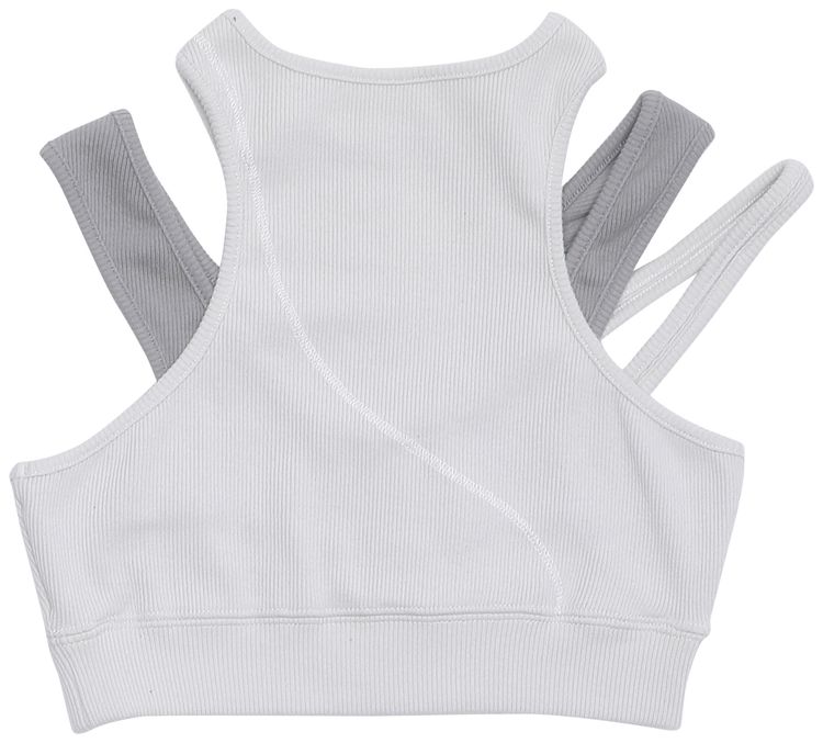 C2H4 Layered Women Sporty Bra Opal Gray