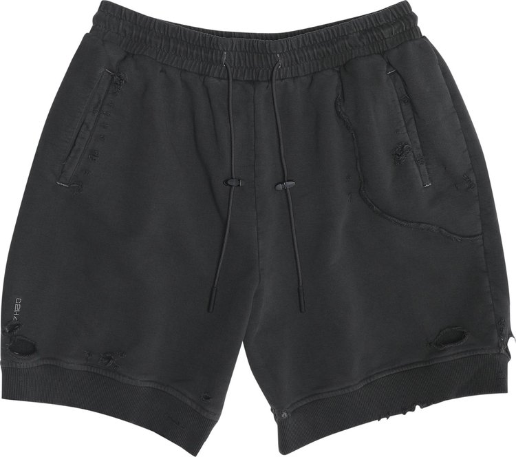 C2H4 Ruin Distressed Sweat shorts 'Charcoal Gray'
