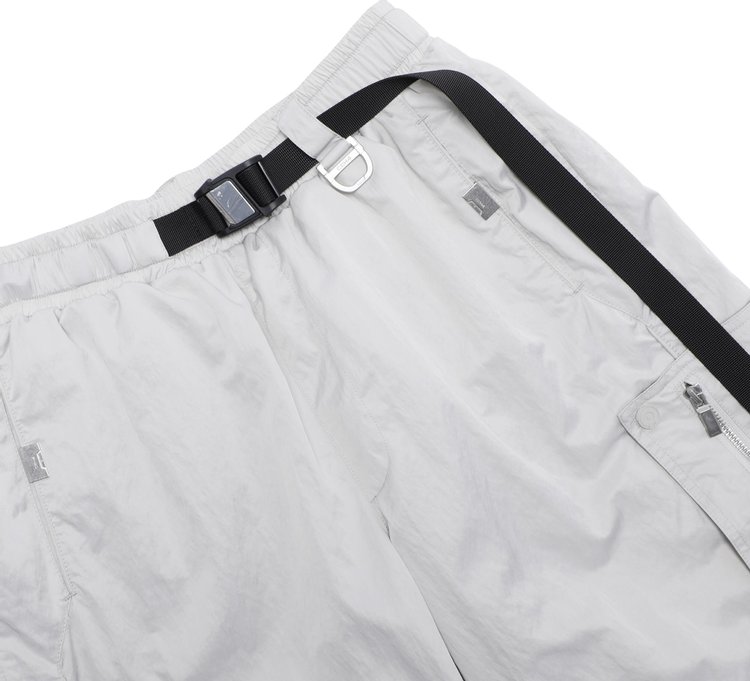 C2H4 Side Pockets Track Shorts Light Gray