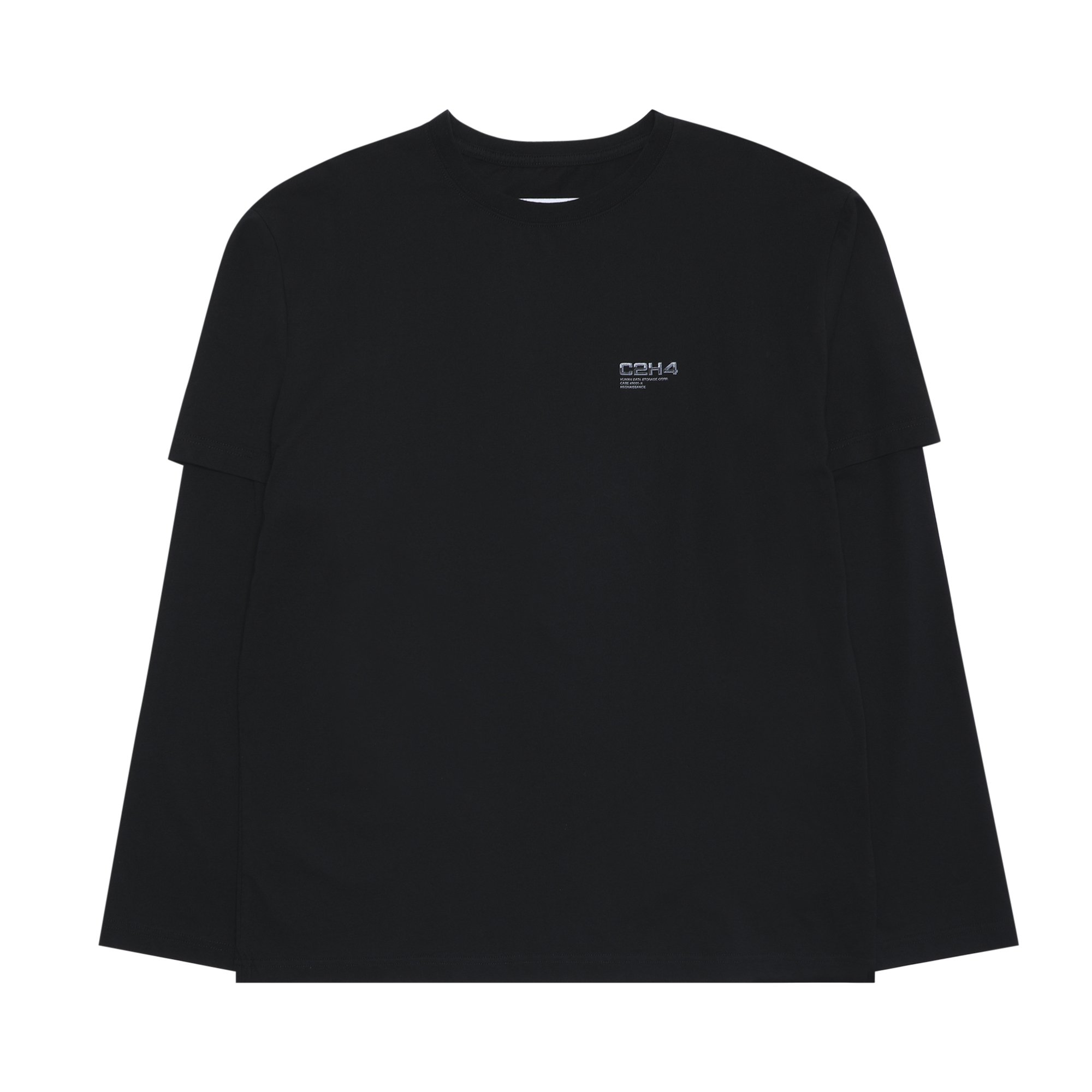 C2H4 Double Layered Long-Sleeve T-shirt 'Black'