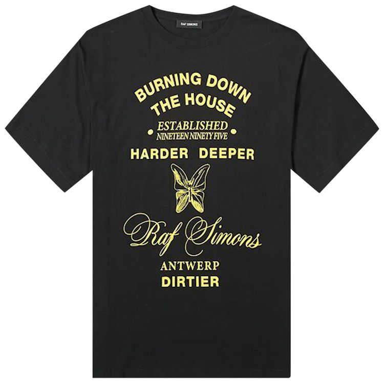 Raf Simons Harder Deeper Oversized Tee Black