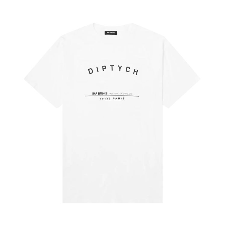 Raf Simons Oversized Tour Teewhite White