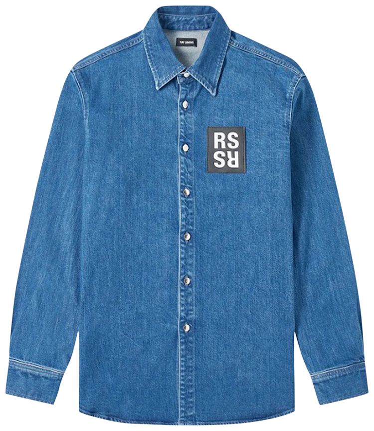 Raf Simons Button Up Shirt Blue