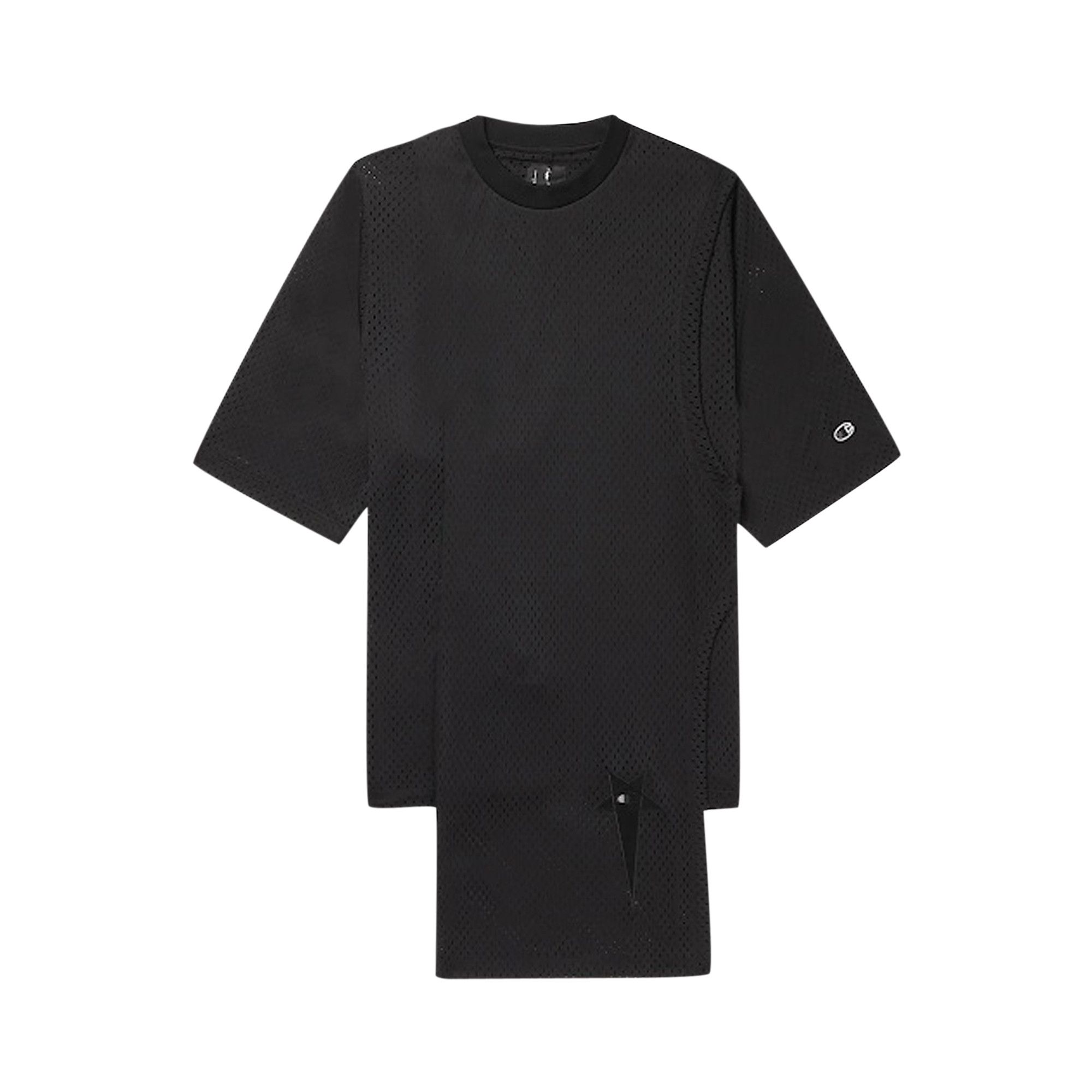 Buy Rick Owens X Champion Black Mesh Toga Tee 'Black