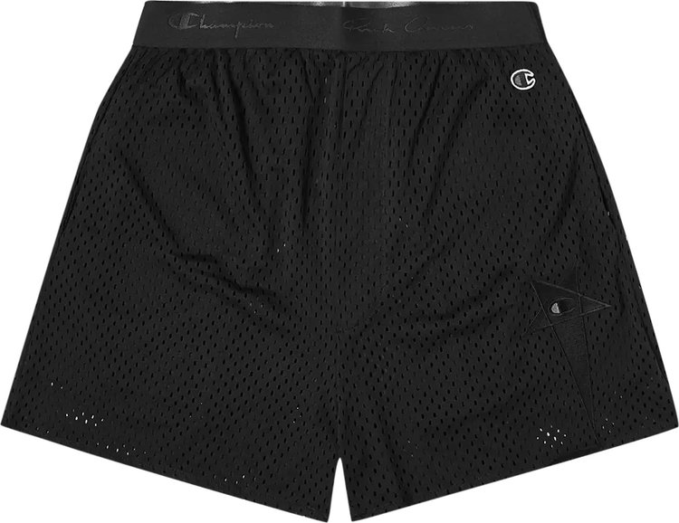 Rick Owens Fog Boxers Mini Shorts in Black