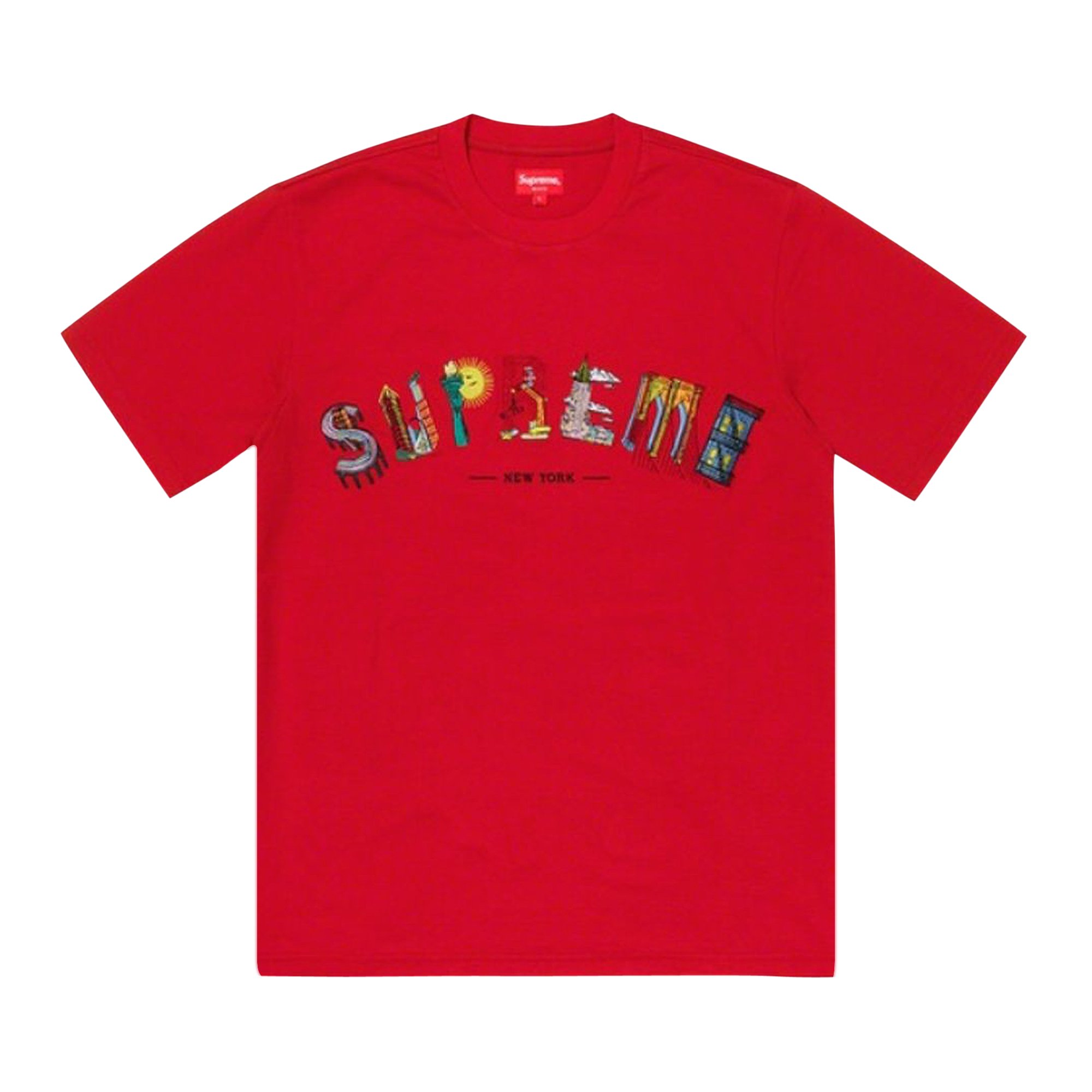Buy Supreme City Arc Tee 'Red' - SS19KN74 RED | GOAT