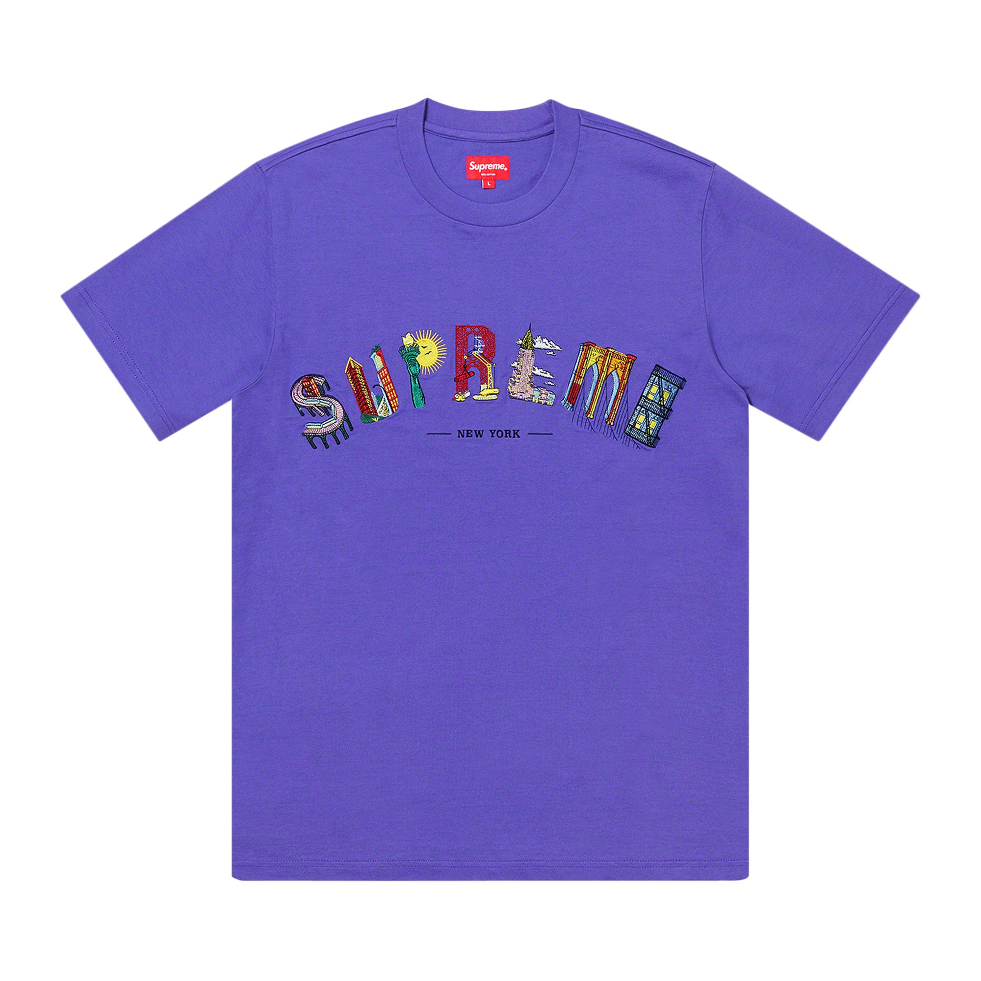 Buy Supreme City Arc Tee 'Purple' - SS19KN74 PURPLE | GOAT