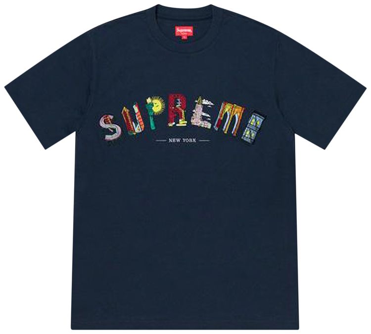 Supreme City Arc Tee Navy