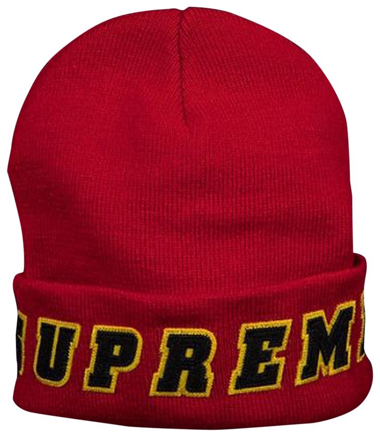 Supreme Felt Logo Beanie Red
