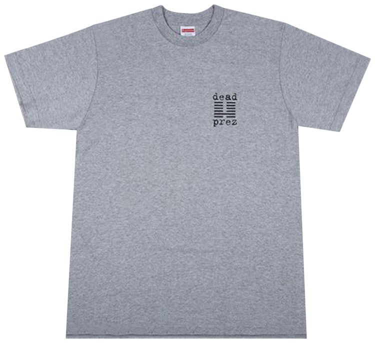 Supreme x Dead Prez Tee Grey