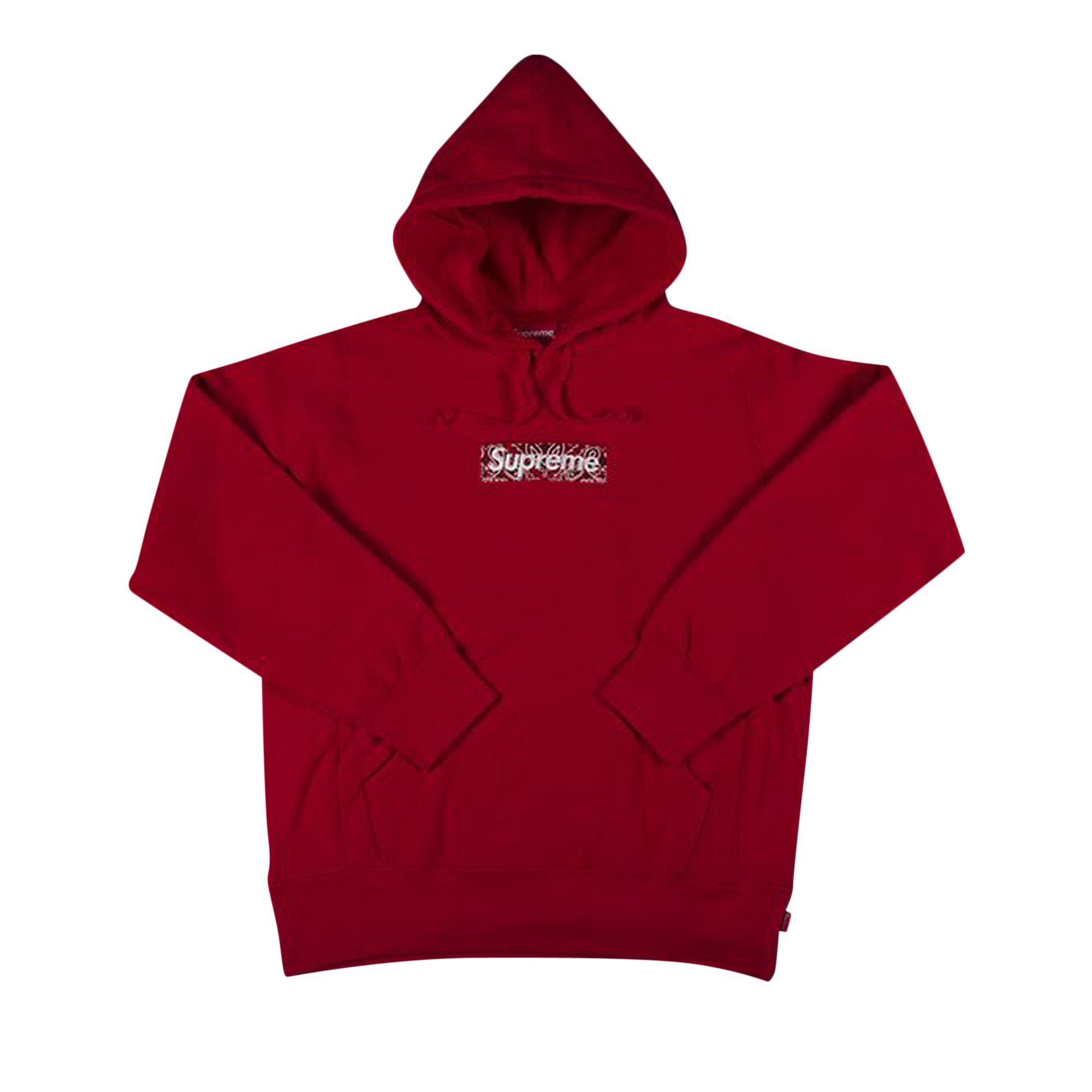 Buy Supreme Bandana Box Logo Hooded Sweatshirt 'Red' - FW19SW23