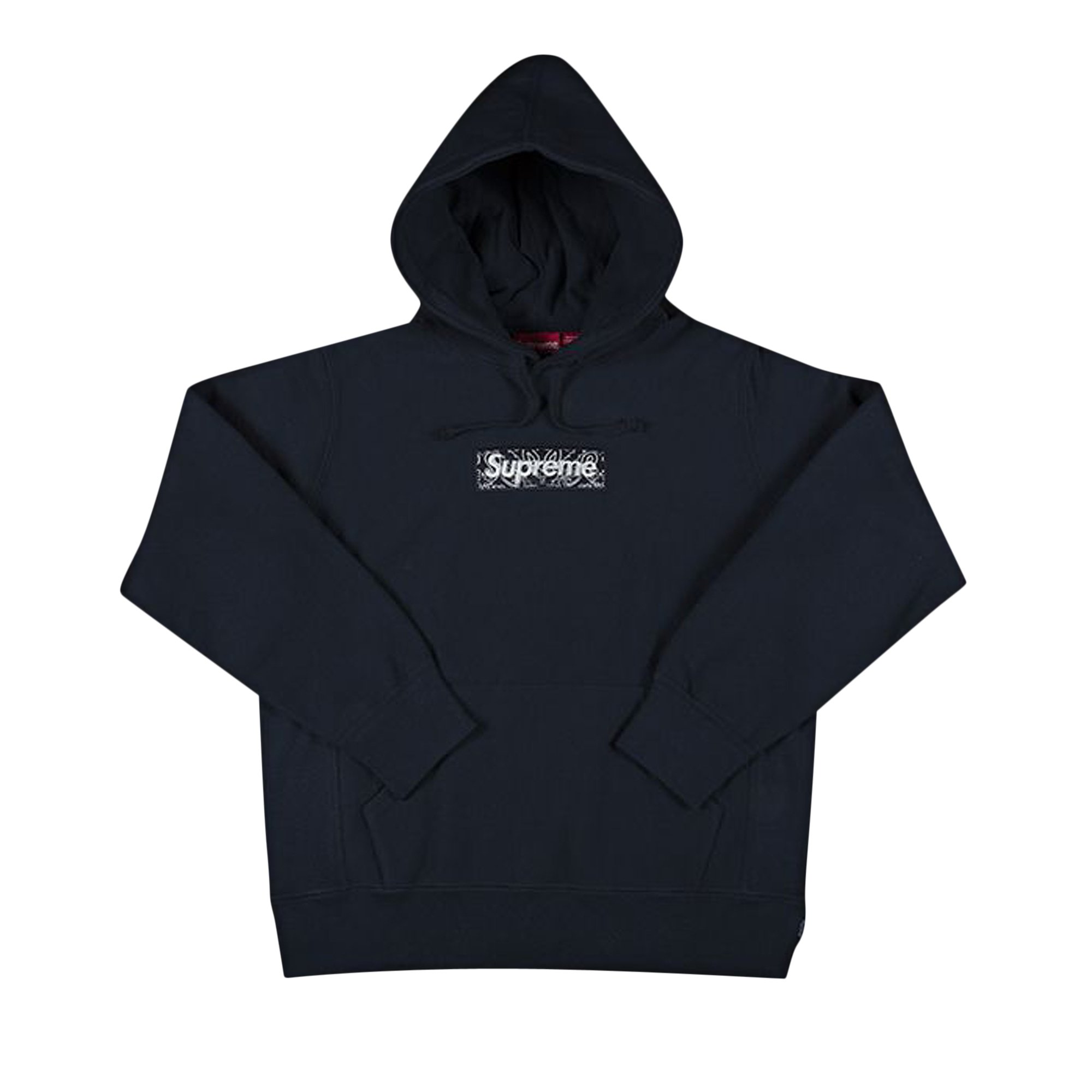 Supreme Bandana Box Logo Hooded Sweatshirt 'Navy'