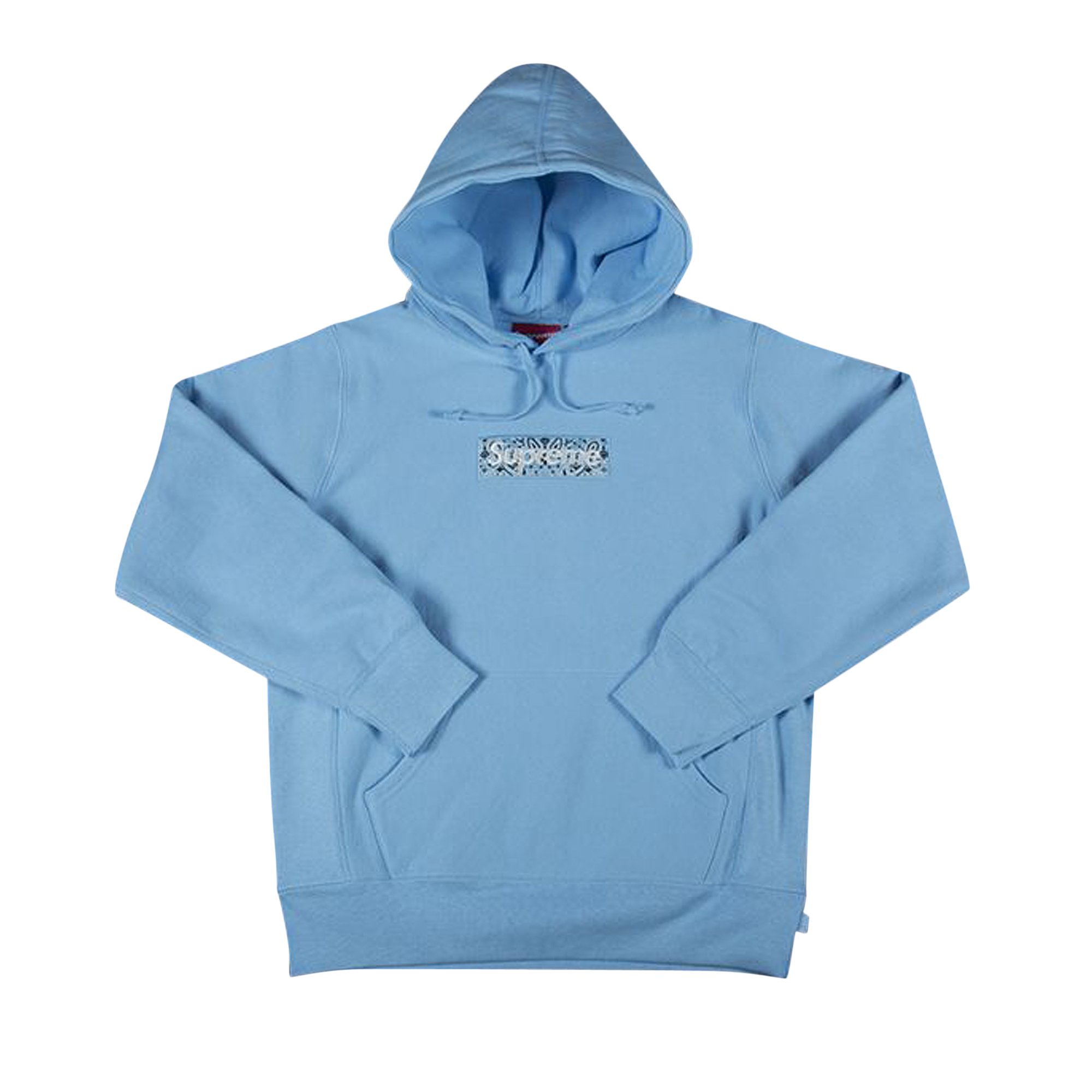 Supreme Bandana Box Logo Hooded Sweatshirt 'Light Blue'