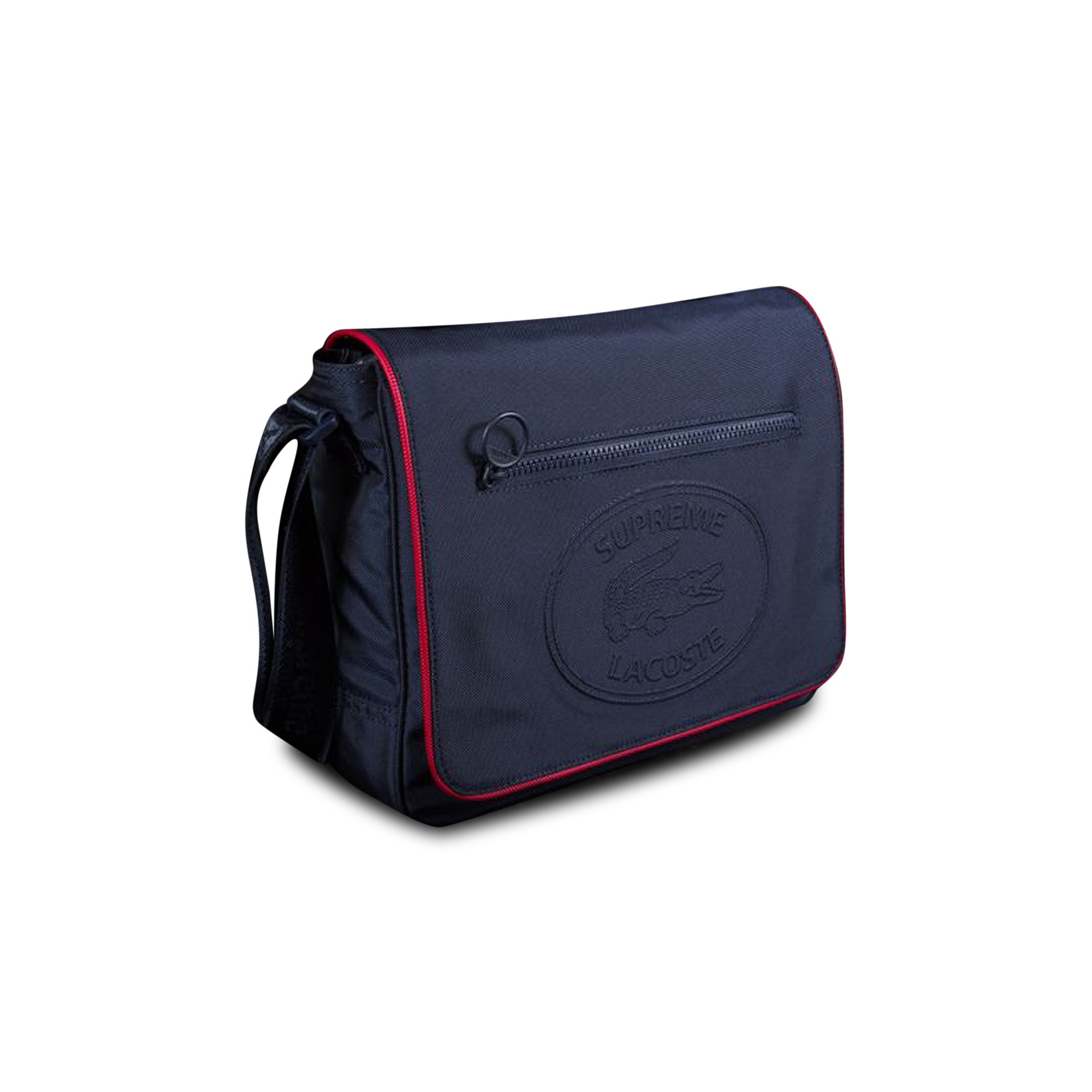 Buy Supreme x Lacoste Small Messenger Bag 'Navy' - FW19A14 NAVY | GOAT