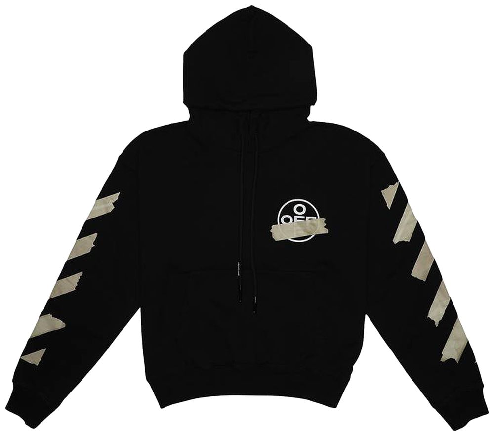 Off-White Tape Arrows Over Hoodie 'black/Beige'