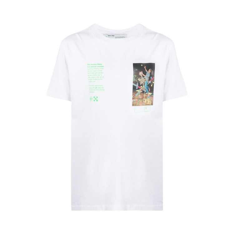 Off White Pascal Painting Short Sleeve Slim Tee White