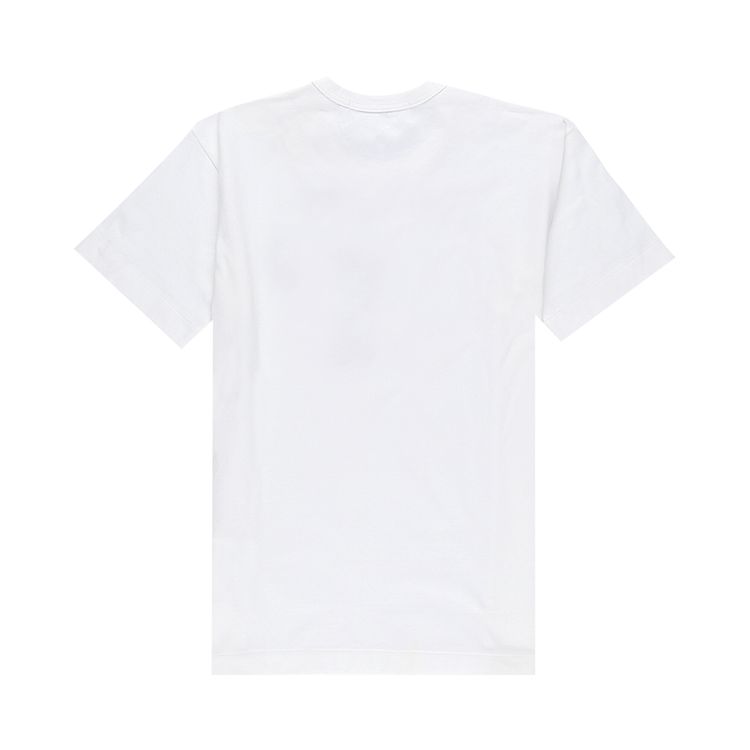 Comme des Garcons Short Sleeve Play T Shirt With Black Heart White