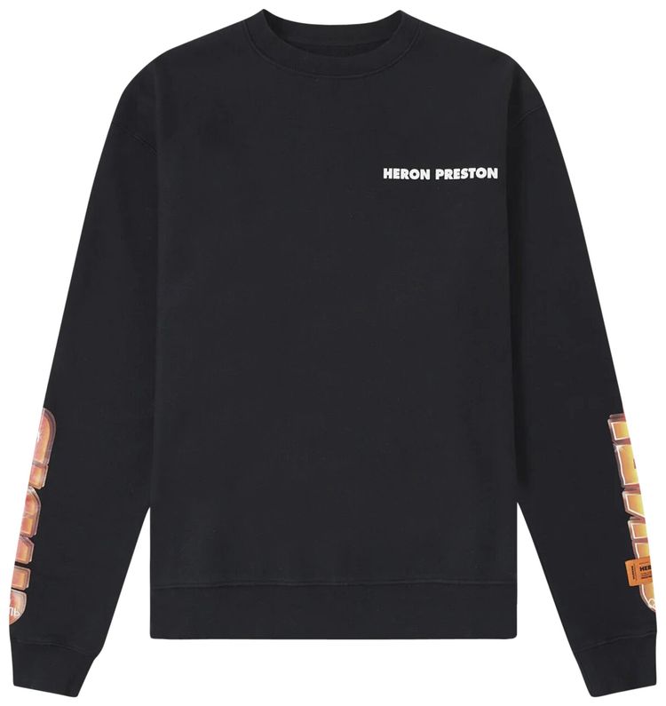 Heron Preston Chromed Crewneck Sweatshirt BlackMulticolor