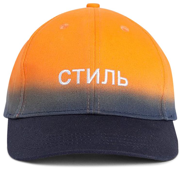 Heron Preston Logo Embroidered Cap OrangeBlue