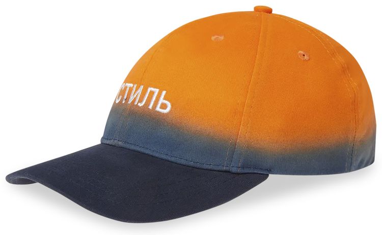 Heron Preston Logo Embroidered Cap 'Orange/Blue'