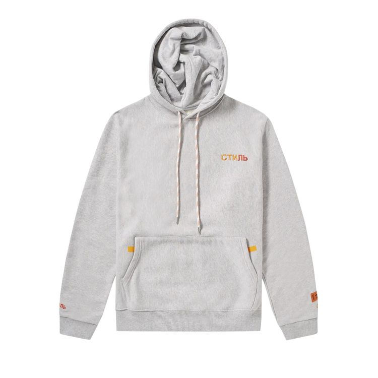 Heron Preston CTNMB Mel EggSweatshirt Hoodie Melange Grey