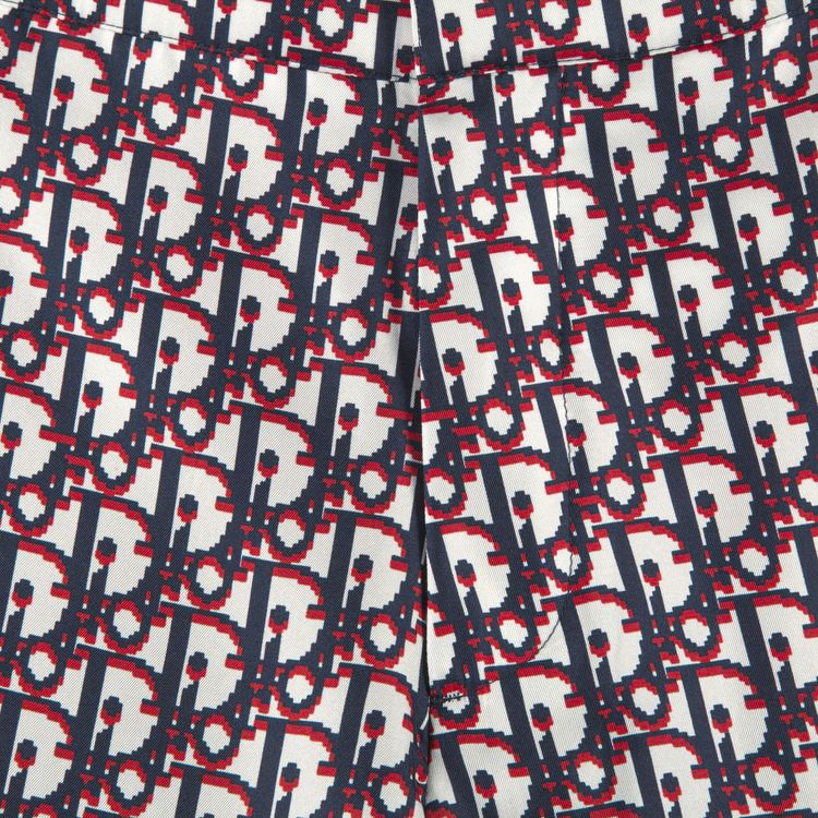 Dior Oblique Twill Shorts BlueRed