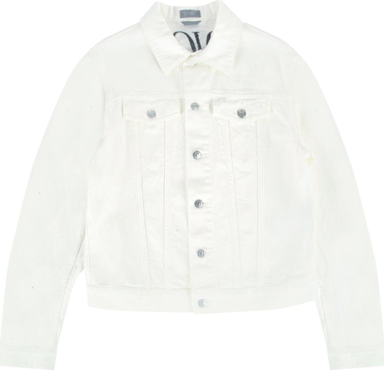 Buy Dior White Denim Jacket 'White' - 013D483AY979 C089 | GOAT