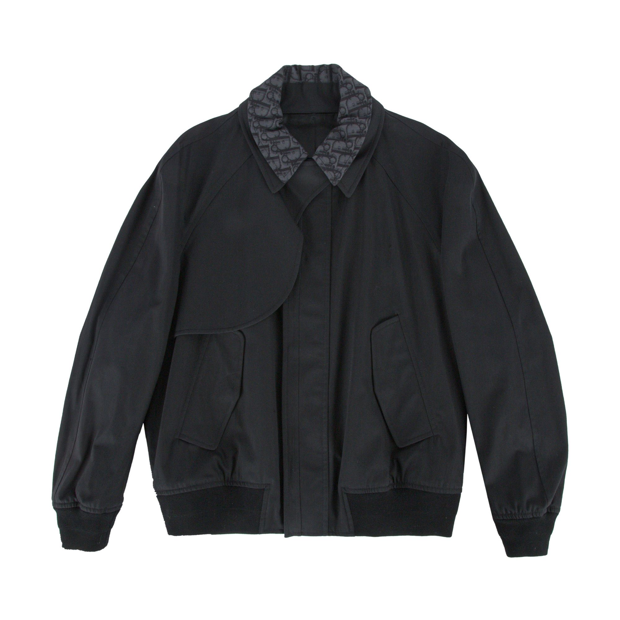 【新作からSALEアイテム等お得な商品満載】 Buy Dior Oblique Collar With Gun Flap Jacket 'Black フライトジャケット