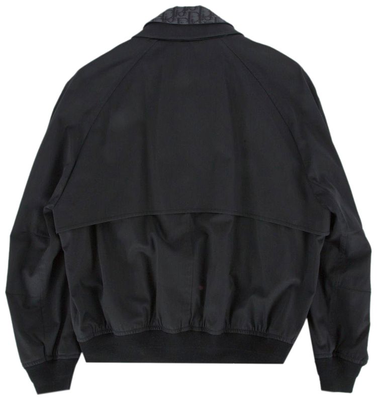 Dior Oblique Collar With Gun Flap Jacket Black