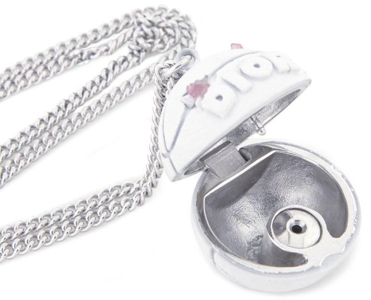 Dior Arsham Ball Pendant Necklace White