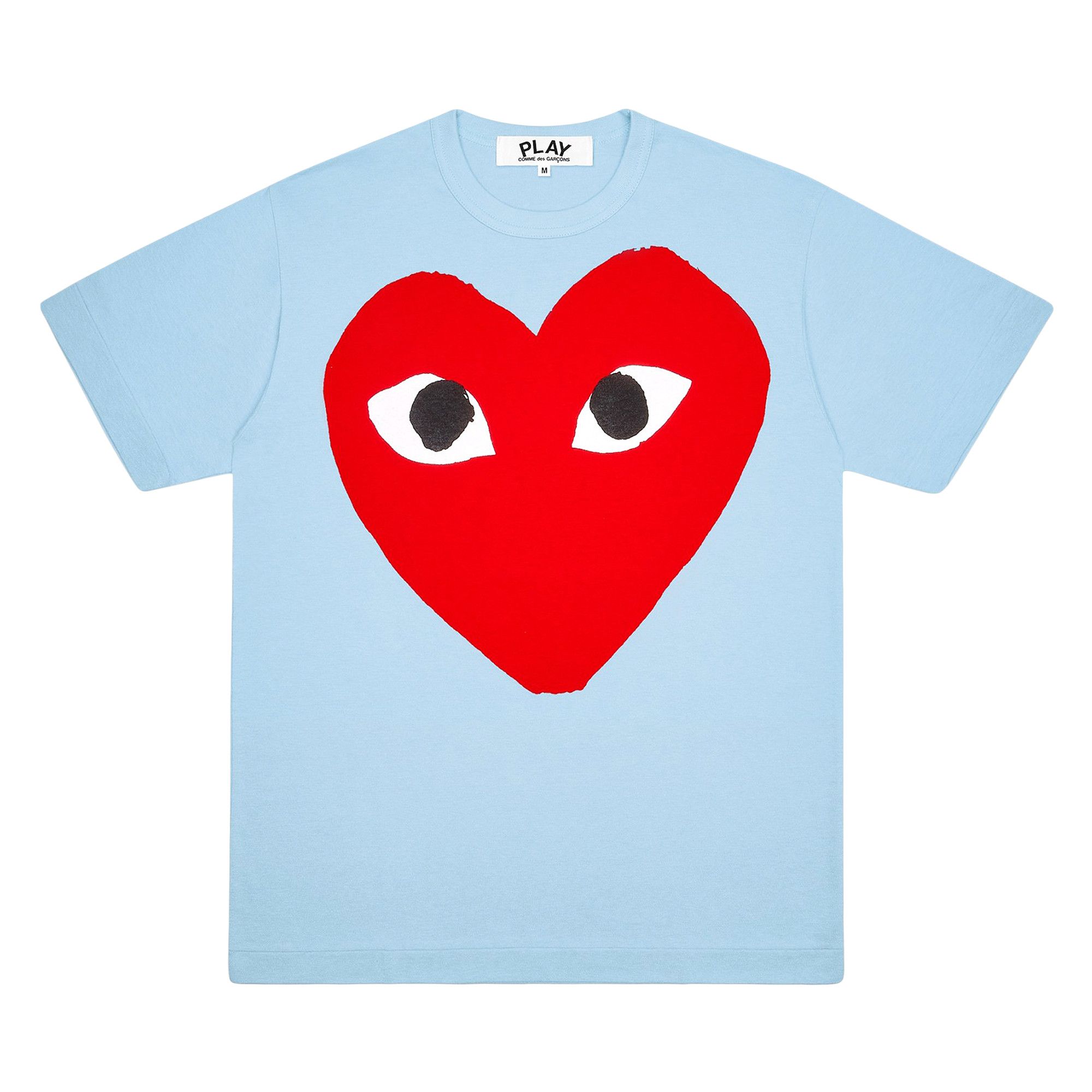 Buy Comme des Garcons PLAY Pastelle Red Logo T Shirt Blue AZ T274 051 1 GOAT CA