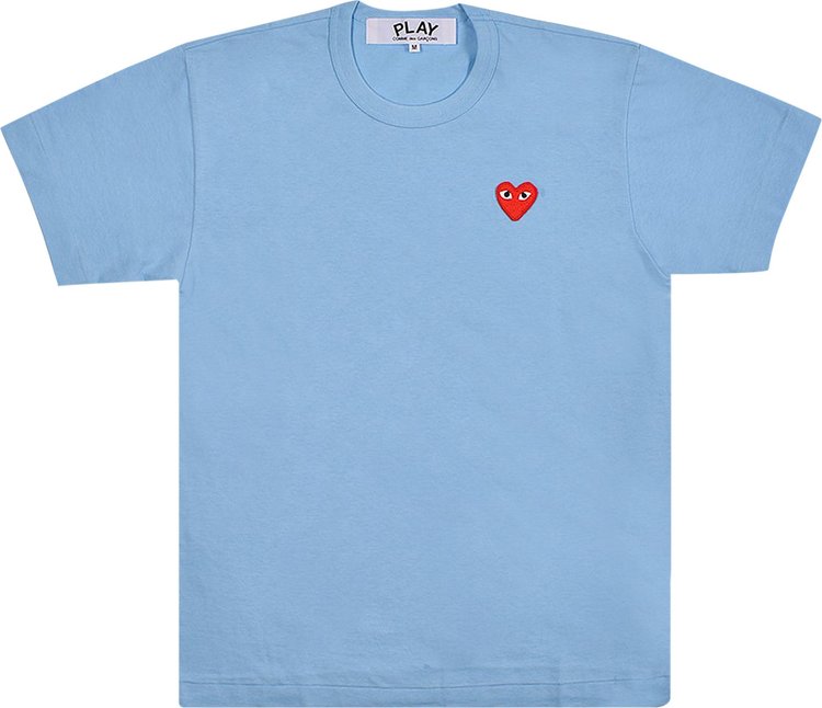 Comme Des Garçons Play Red Heart Logo T-Shirt - Blue for Men