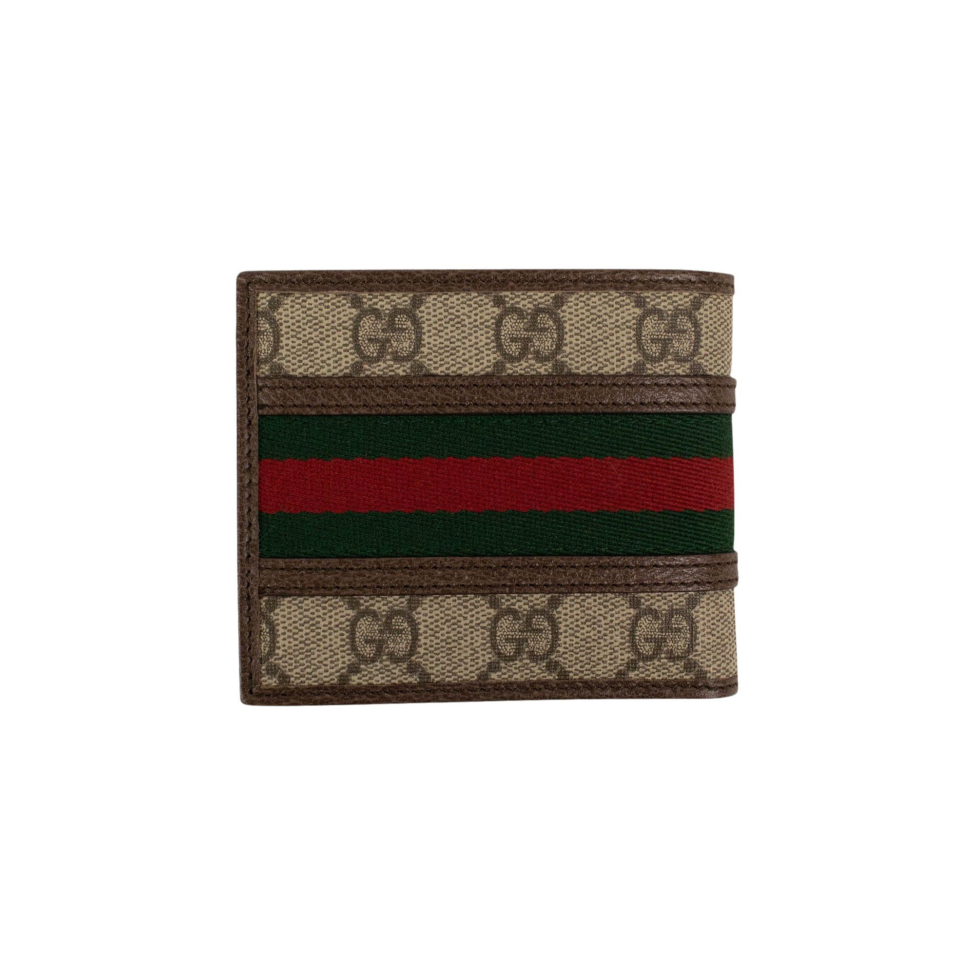 折りたたみ財布 GUCCI GG SUPREME FABRIC SMALL OPHIDIA WALLET 813296_2ZGMN_9643_009_080_0000