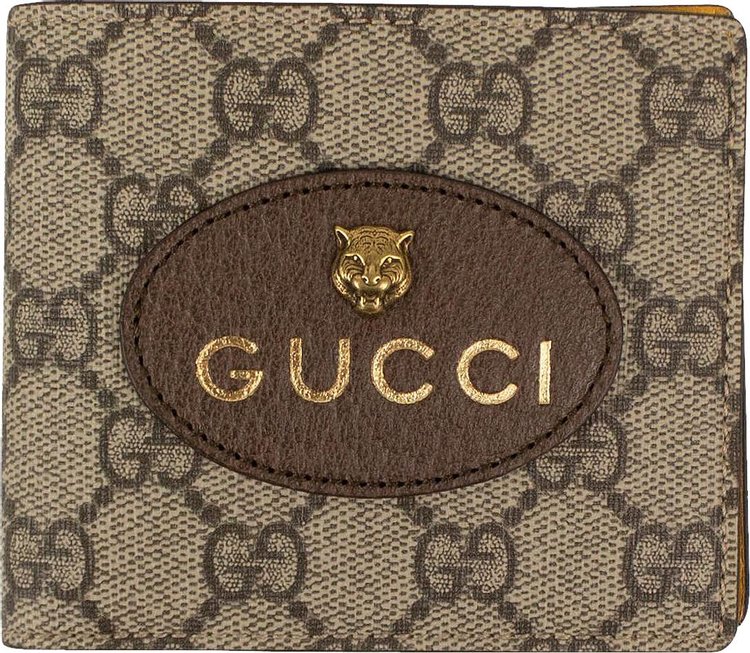 Gucci Beige x Black Supreme GG Compact Wallet 24g321s For Sale at 1stDibs