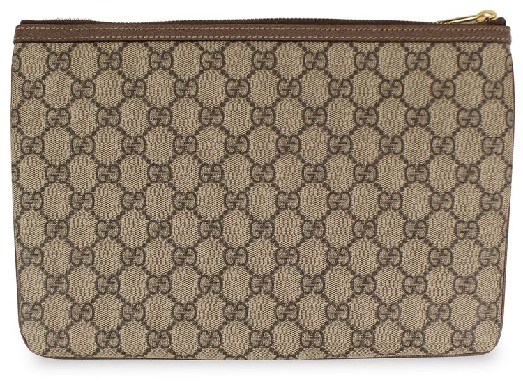 Gucci Ophidia GG Supreme Pouch Bag Beige