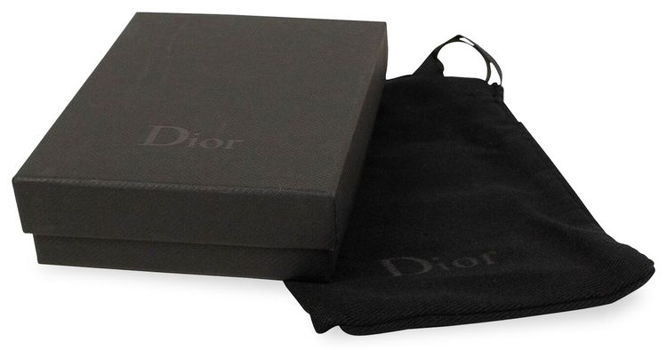 Dior Alex Foxton Print Card Holder Navy Blue