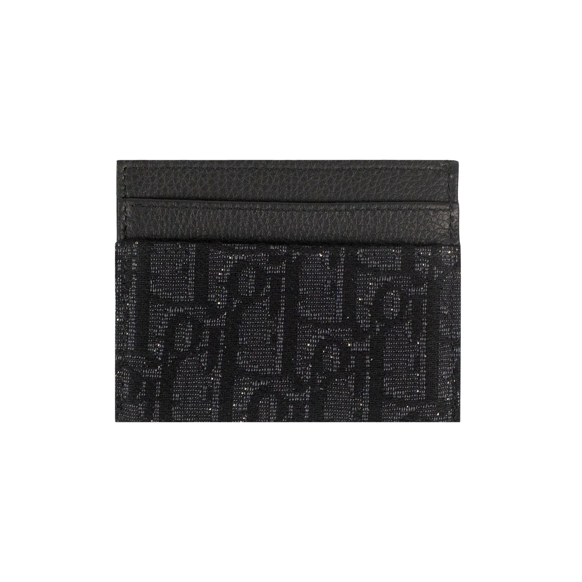 Buy Dior Oblique Jacquard Print Double Sided Flap Card
