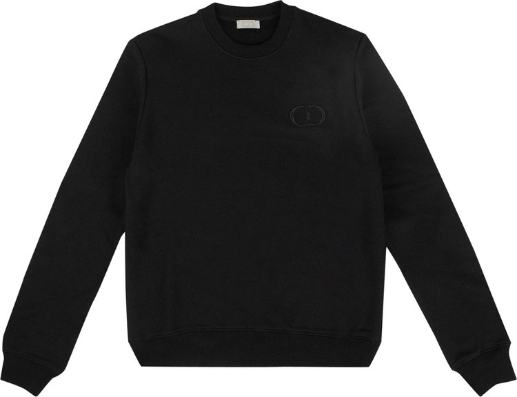 Buy Dior CD Icon Logo Crew-Neck Sweater 'Black' - 943J612A0531 C989 | GOAT