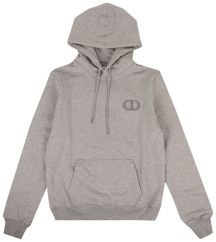 Dior CD Icon Logo Hooded Sweatshirt Gray