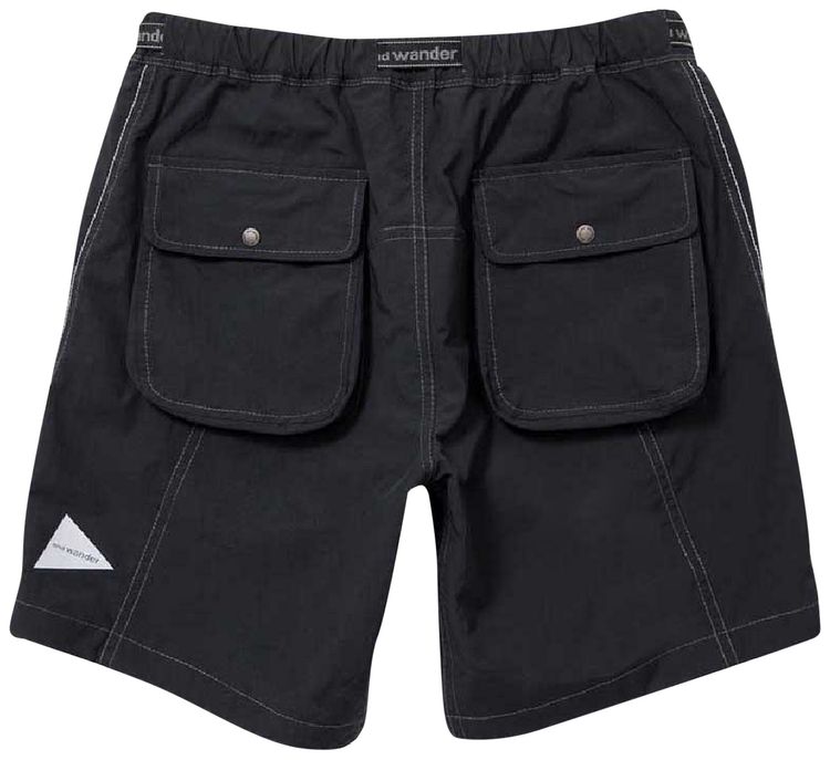 And Wander And Wander Nylon Taffeta Short Pants Black Black